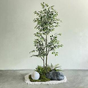 仿真假绿植植物tb-71917景观造景真树假树装饰仿楼室内梯角下拐造
