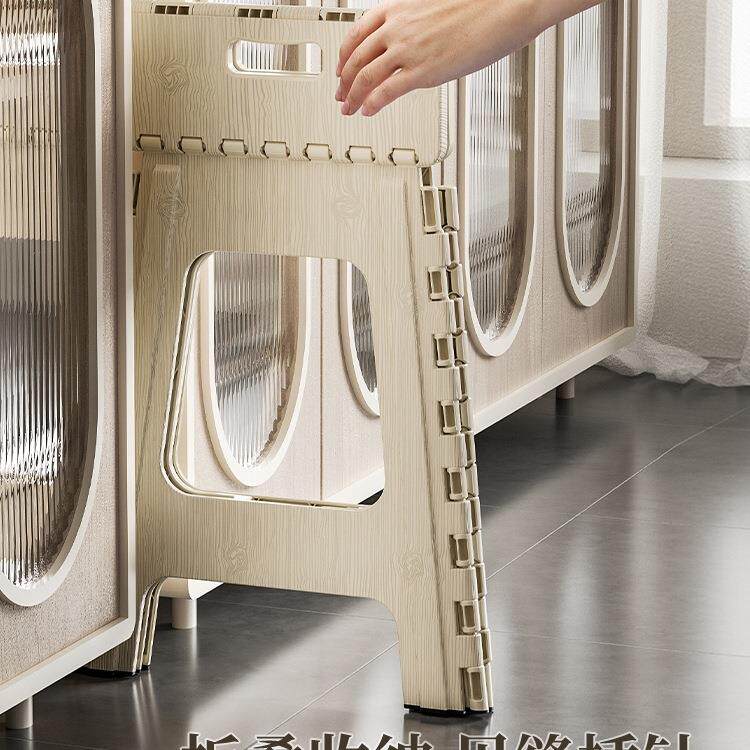 加塑料凳折叠子家用高叠板凳结实备用餐桌厚椅便携成WMD人浴室可