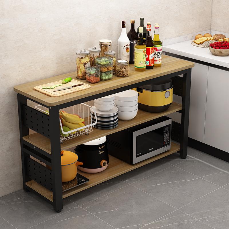 新款厨架房子切菜87871392桌微波炉置物架落地烤箱收纳式柜储物台