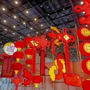 户外ltao1001节日装饰米防水中中国结福字路发灯光杆中国结梦塑料