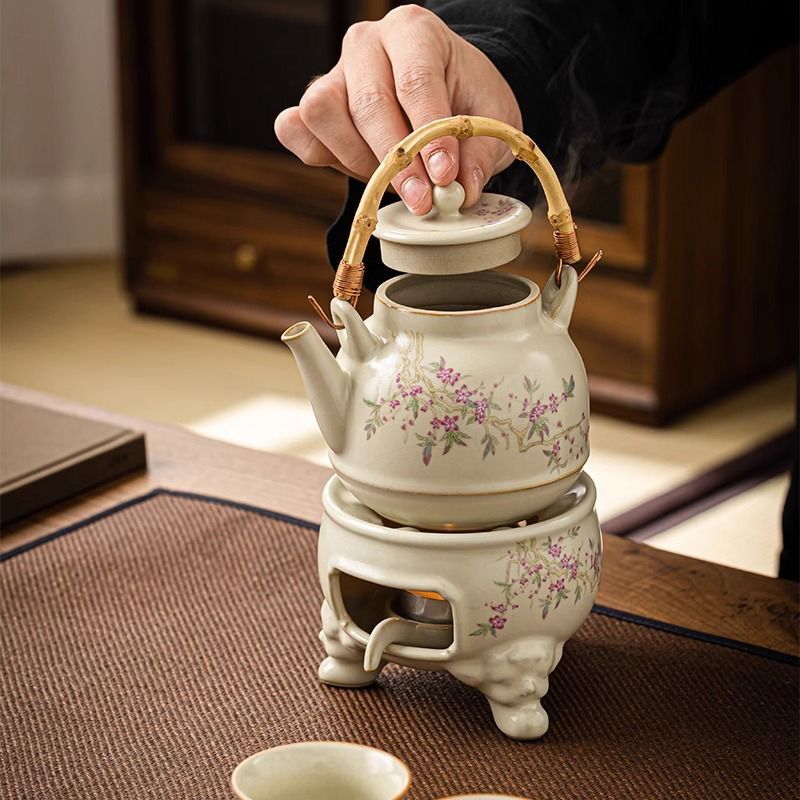 复古日式蜡烛加热大容量温茶炉