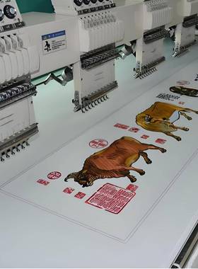 精装单速电脑绣花成衣/帽绣/平绣花头高63818机单头12针成机品衣