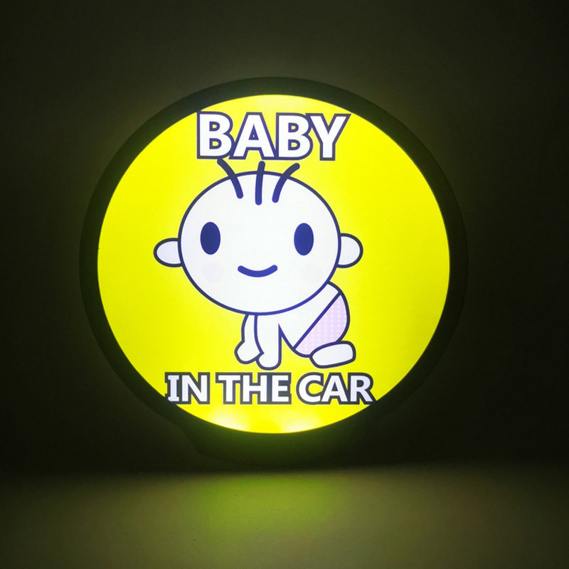 BABYONBOARD发光车贴BABYINCAR发光车贴玻璃遮阳板发光车贴车身