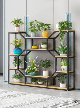 花架ZG-62458台置物架室内客落地式阳多层花架子铁艺花盆挂架办公