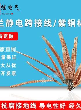 桥4架接地线铜编织带.25//6平方铜扁线电箱连配电柜过门GTB跨地接
