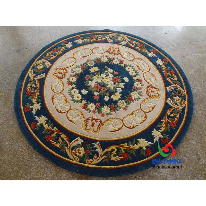 新西兰进口羊毛欧式田园几花圆形茶客厅沙发地毯餐900朵厅卧室衣,居家布艺,地毯,淘宝优惠券,粉丝福利购,淘宝优惠卷