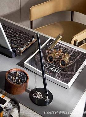 书房字书法主题装处饰摆件书桌公桌办写字板皮质写板桌垫样板间售