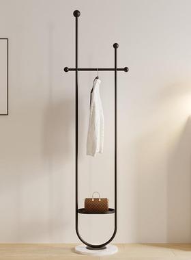 卧室落地挂架约现衣代网LRJ红型衣帽架立式床边晚上小放衣简服架