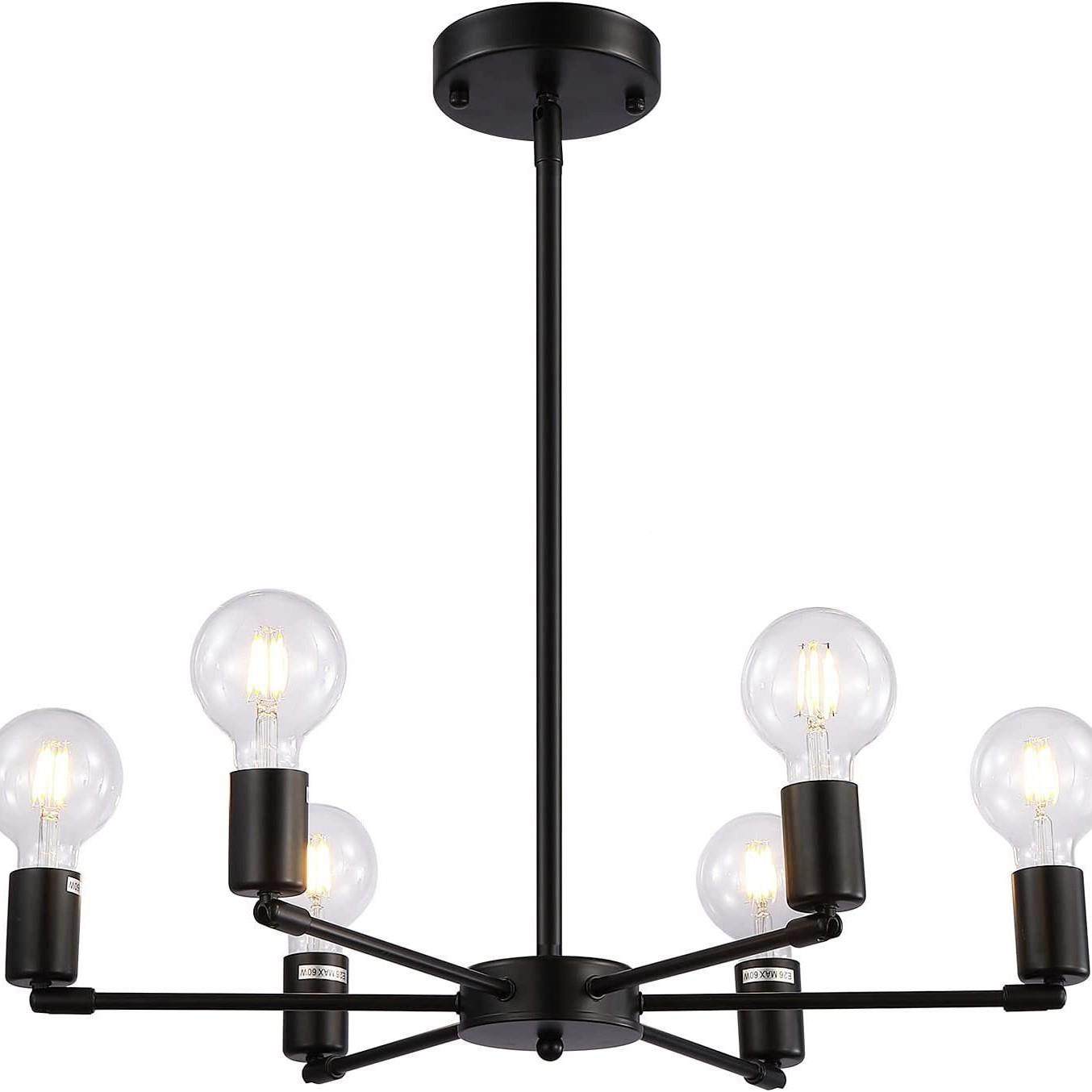 现美代简轻奢式356铁艺枝形吊灯客厅餐厅卧室阳台约灯过道灯具,家装灯饰光源,智能吊灯,淘宝优惠券,粉丝福利购,淘宝优惠卷