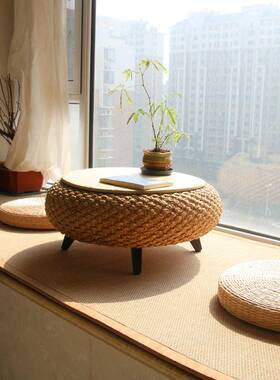 A8L可物藤230312-1编榻榻米桌可子炕桌阳台飘窗小茶几民宿卧收纳