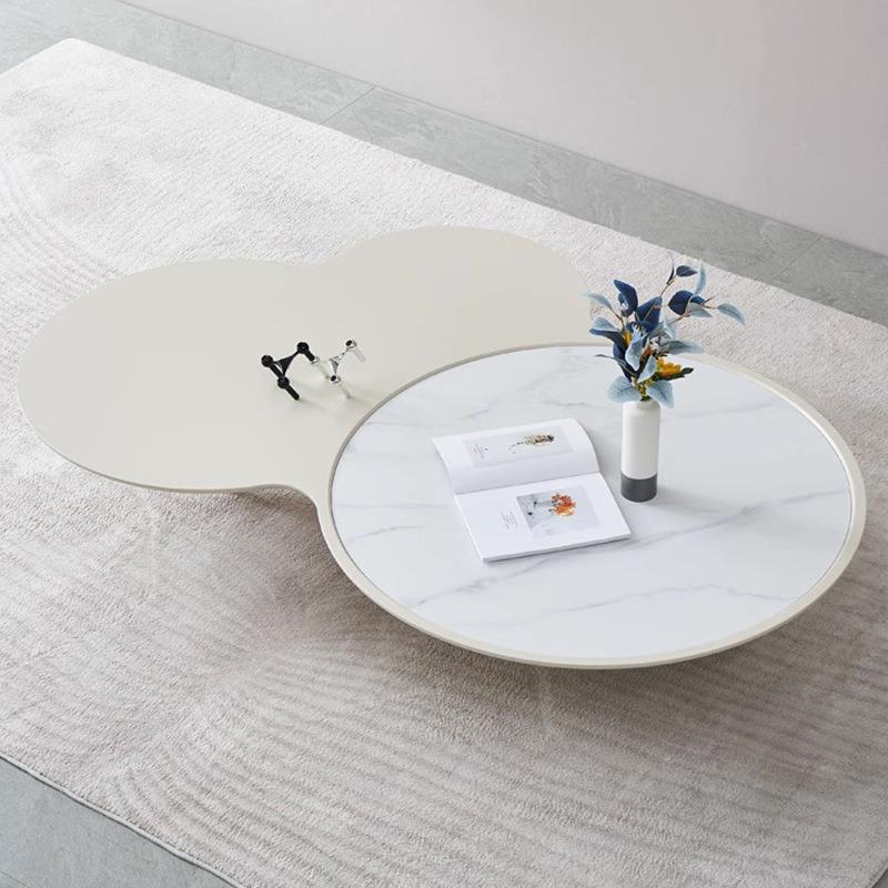 025新款板设计师感异形茶WJY0213几云岩几意式极简朵岩茶几奶油2