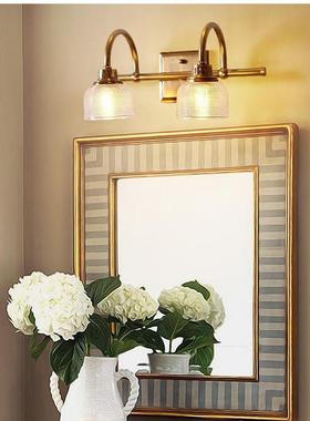 全前镜灯可换泡卫生间镜柜专灯用补光墙铜壁灯浴TM-60143室美式三