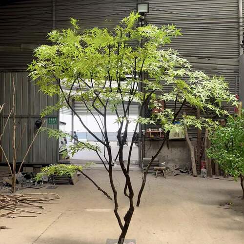 仿真绿枫树鸡爪槭马醉木橱窗大型仿生植物装饰假树落地橱窗摆件