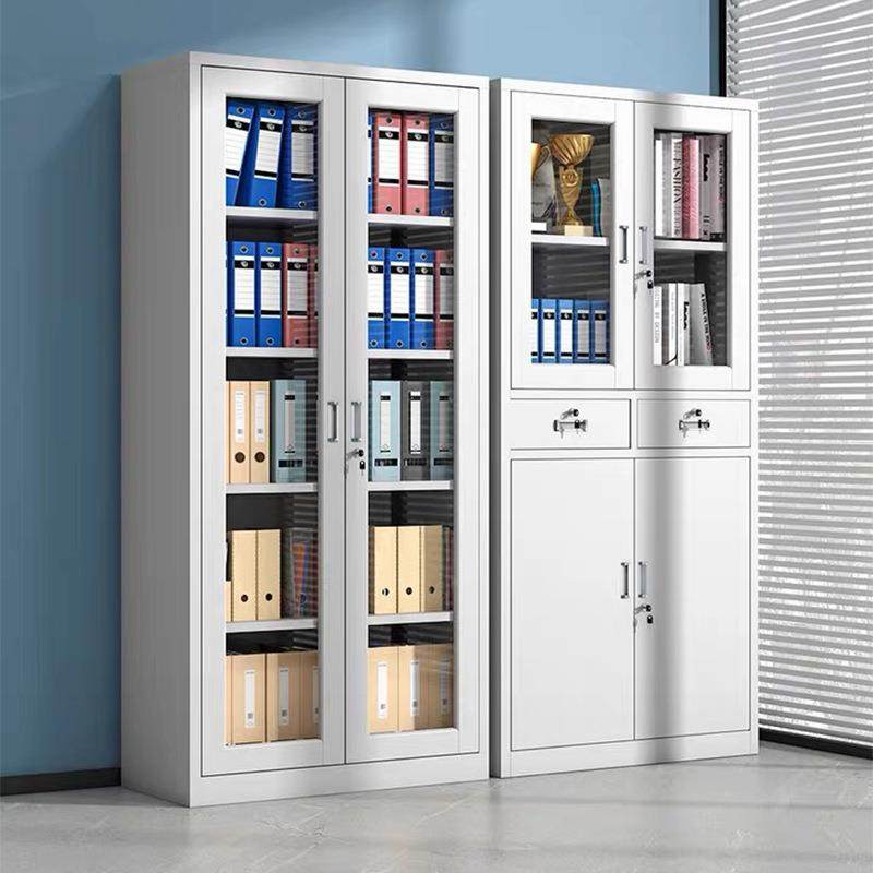 件制带文件柜办公室锁资钢料柜收纳柜文档案-存放柜家用储存柜