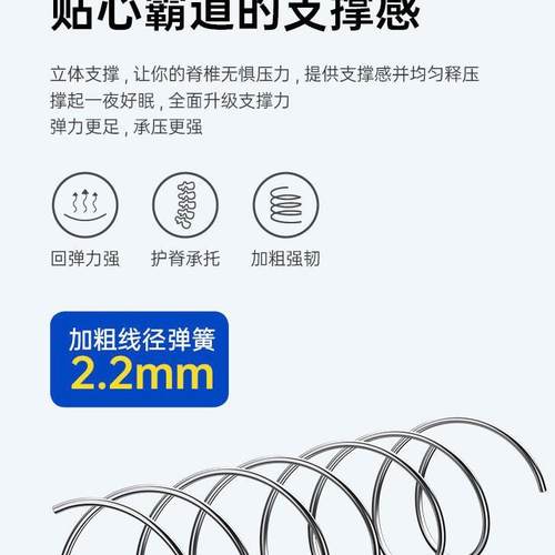 卷床软垫弹簧包床垫护护脊椰腰棕硬垫网399红盒子床垫垫加厚