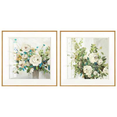 奢简美玄关装饰画牡丹花卉客餐厅壁画美式轻正形方厅031504卧室墙