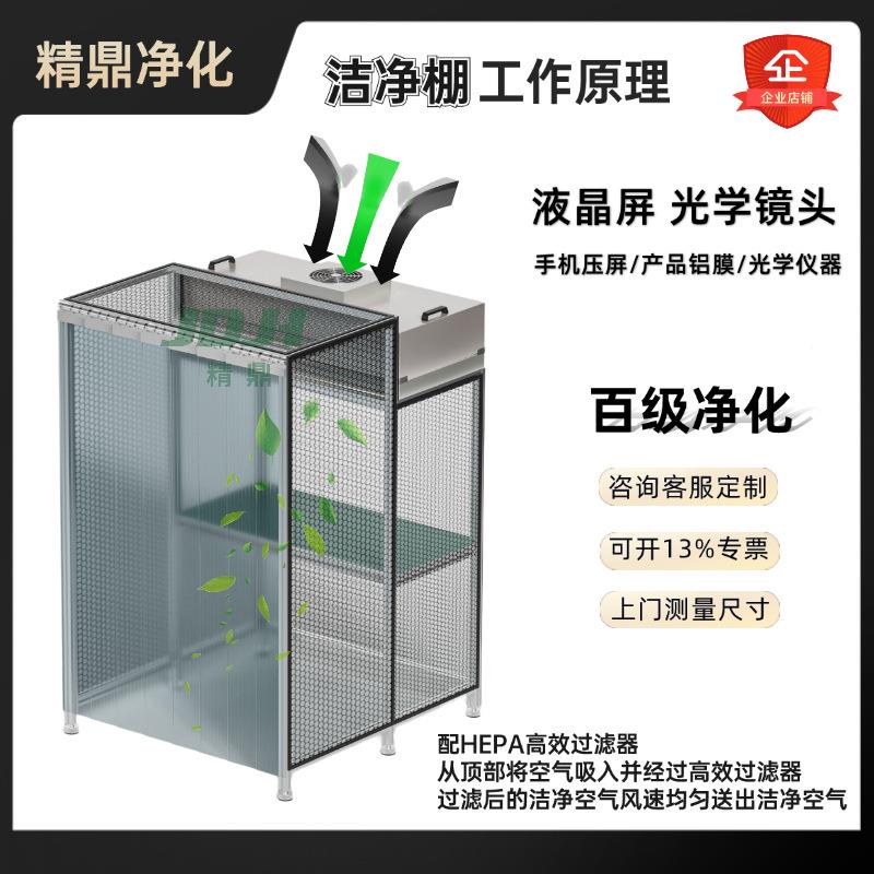 无尘室学洁净棚ffu无级尘工作ZIU台光电子级车间简易暗棚百千净化