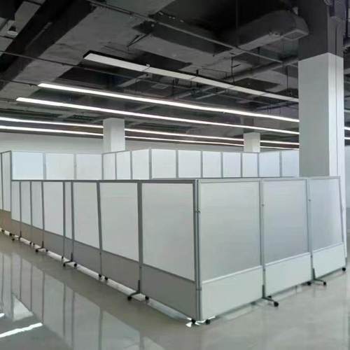 办公断室屏屏隔风工厂车间可移动折叠推拉防火隔断活动985风挡墙