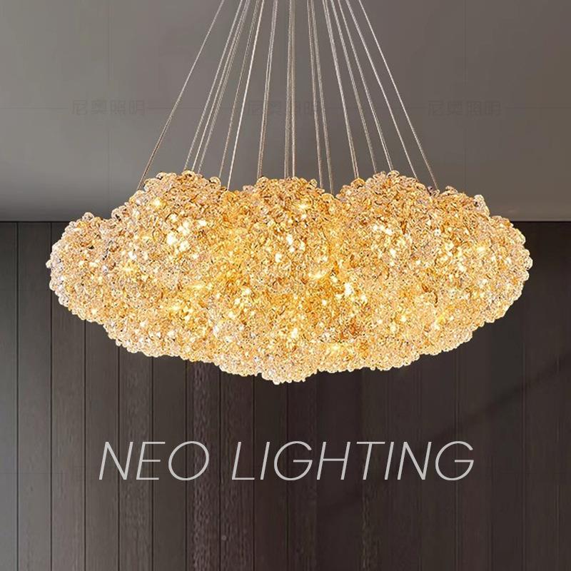 新厅款轻奢水晶灯球c吊754rystalchandelie法式r餐厅卧室客灯灯