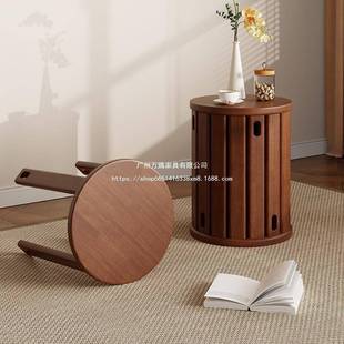 合万腾实木凳子家用可叠放凳板组不占276空间餐用桌椅方凳餐厅备