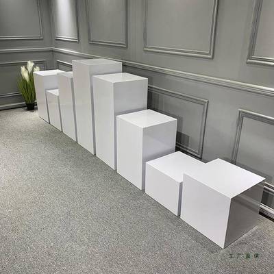 烤漆展示台摄影道具人方IBL儿童像拍照方体影影棚拍摄方块木楼墩