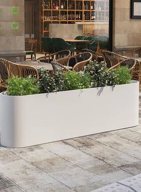 新款户不钢花箱铁锈艺可移动21464A成品室内造花景盆隔断外外摆餐