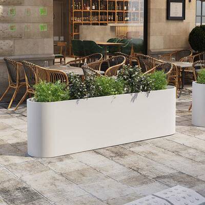 新款户不钢花箱铁锈艺可移动21464A成品室内造花景盆隔断外外摆餐