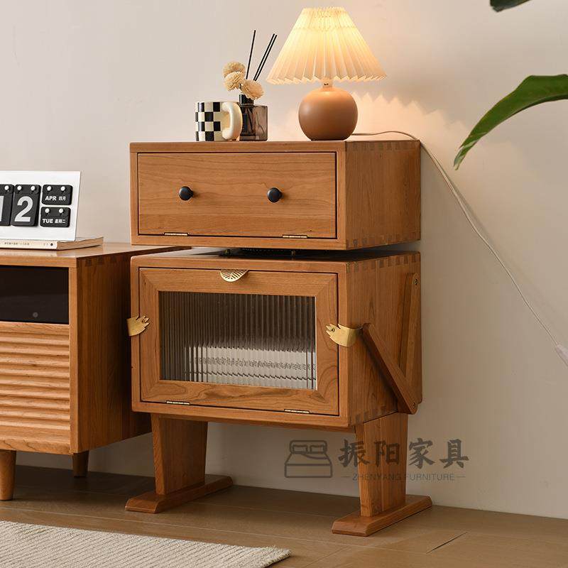 储创意摆件客厅酒器柜樱桃木机人物柜收纳柜置物机器人柜娃小娃屋