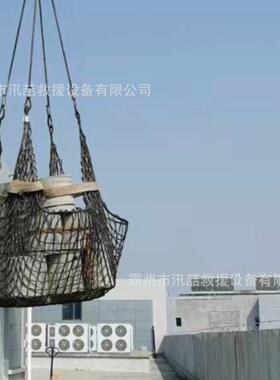 4587防汛应钢急建丝网兜工地吊车石头块筑垃吊圾起重吊网