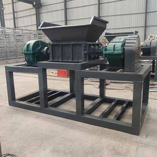 破旧衣服撕撕碎机中原废纸400箱木材厨垃双轴破机房生活圾粉碎机