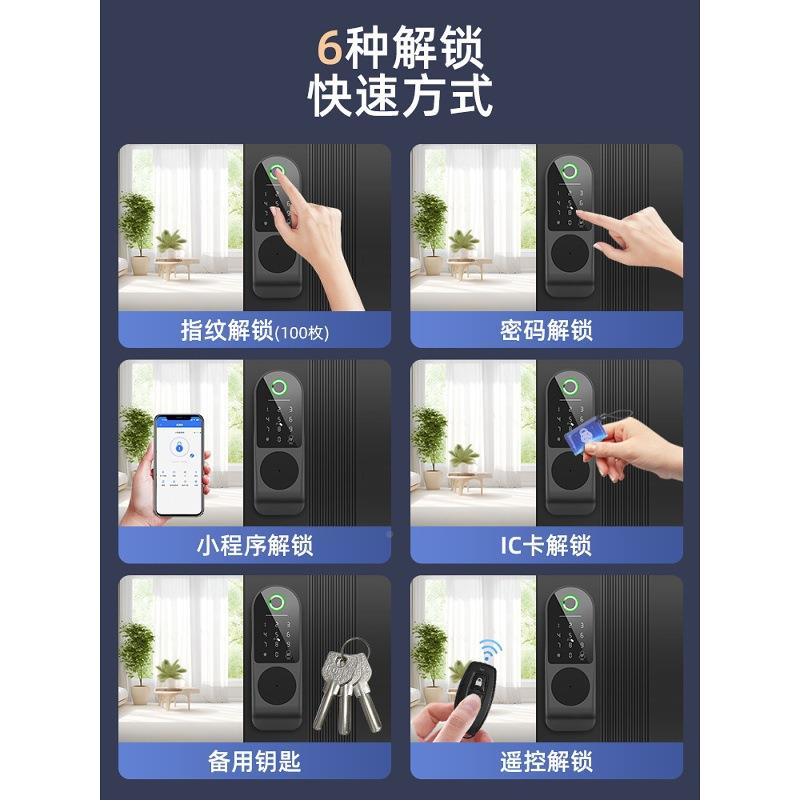 德国20无品牌/6新款厂家老式防铁盗门指纹锁锁庭院门木门密码不锈