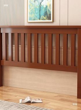 TNI红色实木床头板经济型1板8双人床头1.5床头板背单买靠新中.式