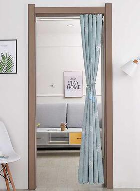 X5LX5L布艺门帘免打孔安装送伸缩杆家用卧室厨房客厅隔断帘试衣间