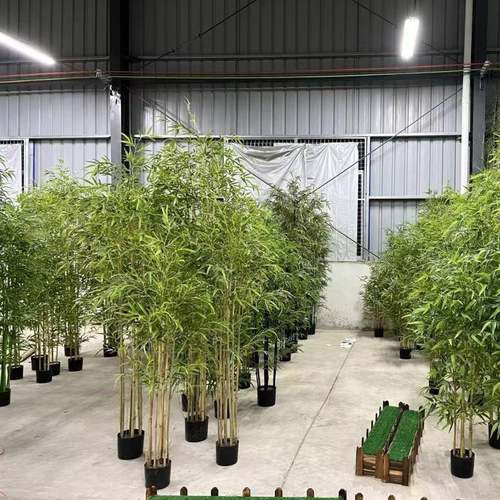 仿真竹子金真丝竹室内外装饰风盆造景114订婚场景布置仿装饰竹屏