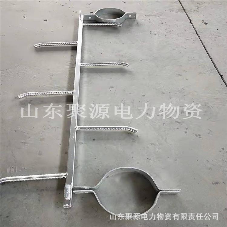 爬梯杆电线脚蹬梯子热镀锌脚抱箍爬梯电力杆圆钢/方爬用蹬梯