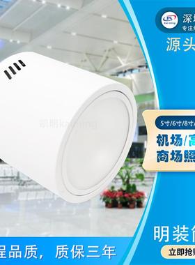 火车站50WED装筒灯60W80W10W0雨棚灯免L开孔集散厅照明明OGO筒灯