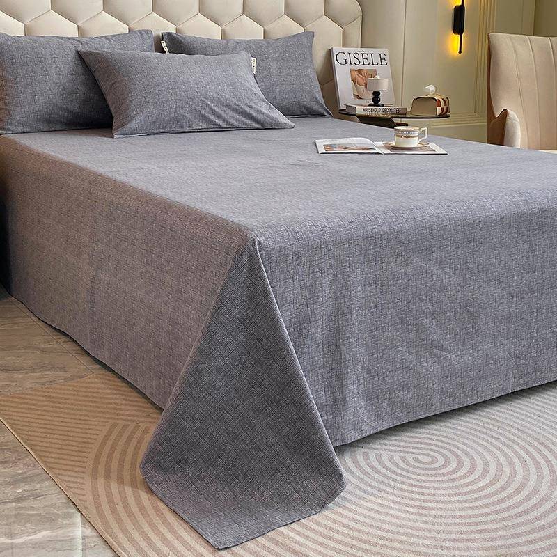 秋冬A类原棉全棉磨毛床单件人纯棉10单被0单简双约日式炕单KFS三