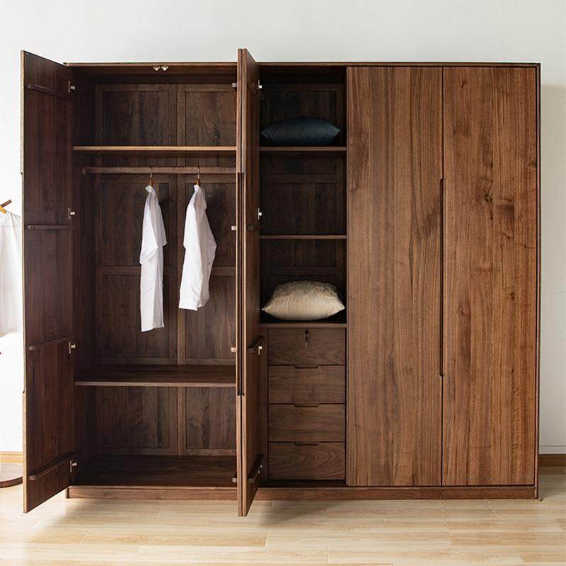 北美黑胡木桃木衣柜全现代简约实原平开COJ门衣柜纯木衣橱全屋现,电子元器件市场,其它元器件,淘宝优惠券,粉丝福利购,淘宝优惠卷