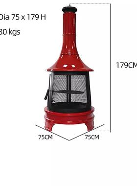 BCF5644户外工匠取暖篝火烤炉庭院家用复古烧花烤炉园木柴宿木炭