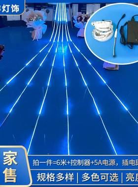 红色D流水灯带5v低压12V单色灯带24V招牌告跑马灯流星LE灯条当天