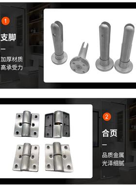 30五4加指厚撑脚示锁公共支厕所卫生间金配件门合页拉手KIV隔断套