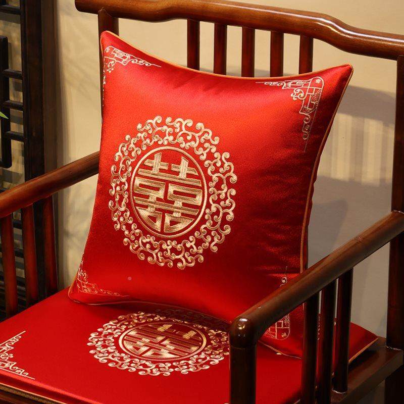 靠喜结婚抱枕字一XYK对婚庆婚房中式色客厅沙发垫红压床靠枕枕套,居家布艺,抱枕被,淘宝优惠券,粉丝福利购,淘宝优惠卷