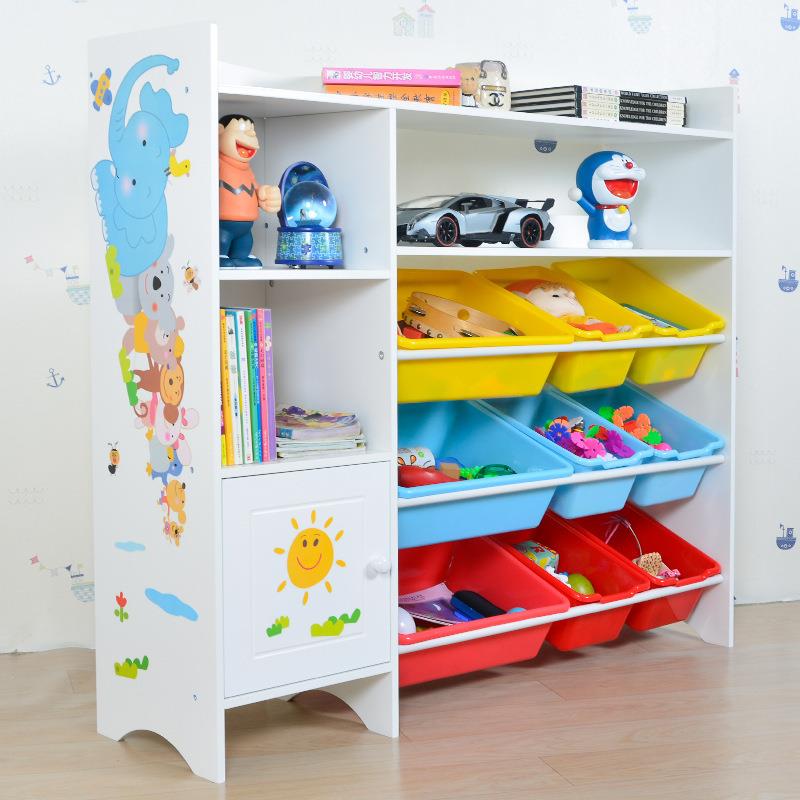 儿置童书架玩具架家多用幼园收纳儿架整理架层二合一XBI物架储物