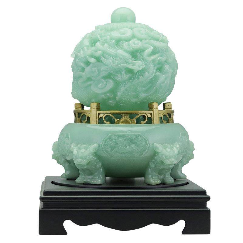 九转乾坤炉龙纹鼎宝摆件招财聚盆新中式办TM692406公家居客玄关室