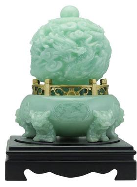 九转乾坤炉龙纹鼎宝摆件招财聚盆新中式办TM692406公家居客玄关室