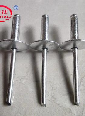 大帽铆大帽抽芯铆抽钉大圆钉头拉钉铝拉铁RZP大帽芯铆钉