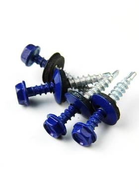 镀锌钻尾自攻螺片丝白色棕色红色EPMD复合防水钢瓦连体GIB彩垫燕