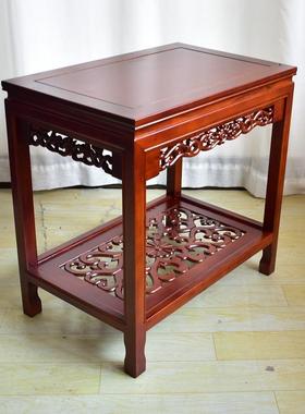 小实F9575T67沙木边几发角几简约室内长方形桌式阳台中榆木茶几客