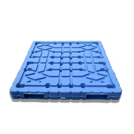 叉网格字川字九脚可加钢架管塑田料托盘车货仓储一体吹塑双面UCG