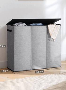 防水防尘衣大容量可折叠脏篓浴室大纳脏衣收筐储AIK物号箱收纳箱